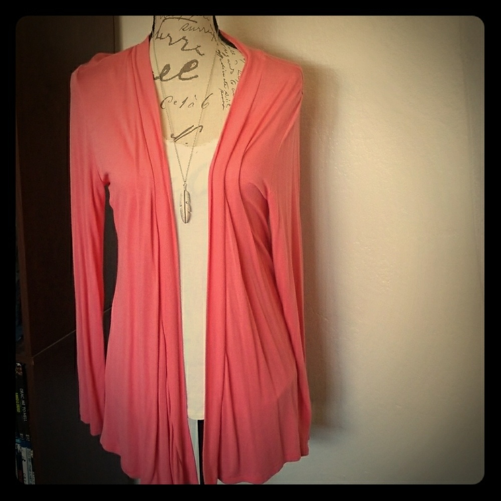 Pink cardigan